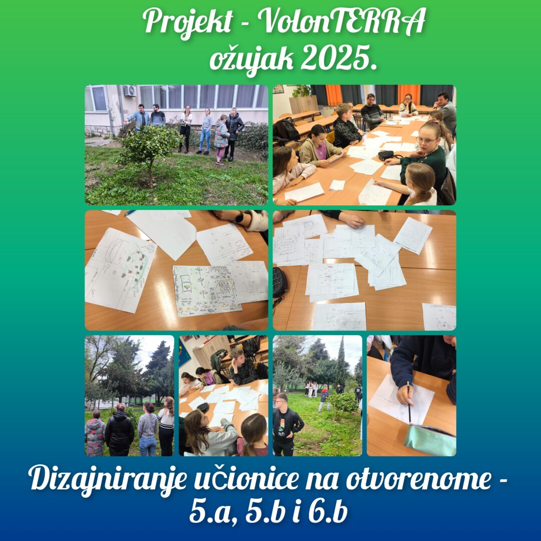 Projekt VolonTERRA-dizajniranje učionice na otvorenom